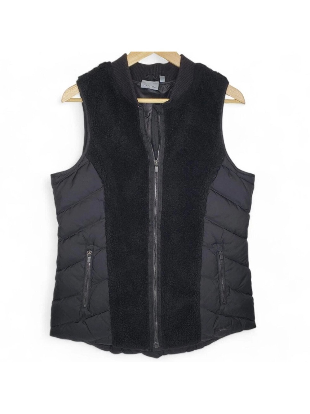 Athleta Black Tundra Puffer Vest XXS